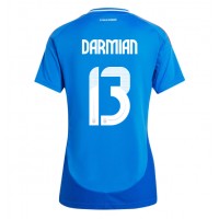 Fotbalové Dres Itálie Matteo Darmian #13 Dámské Domácí ME 2024 Krátký Rukáv